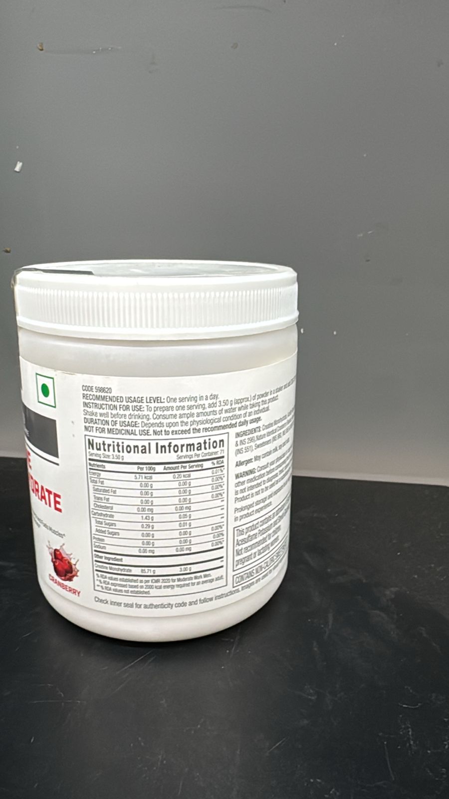 GNC Pro Performance Creatine Monohydrate - 250g