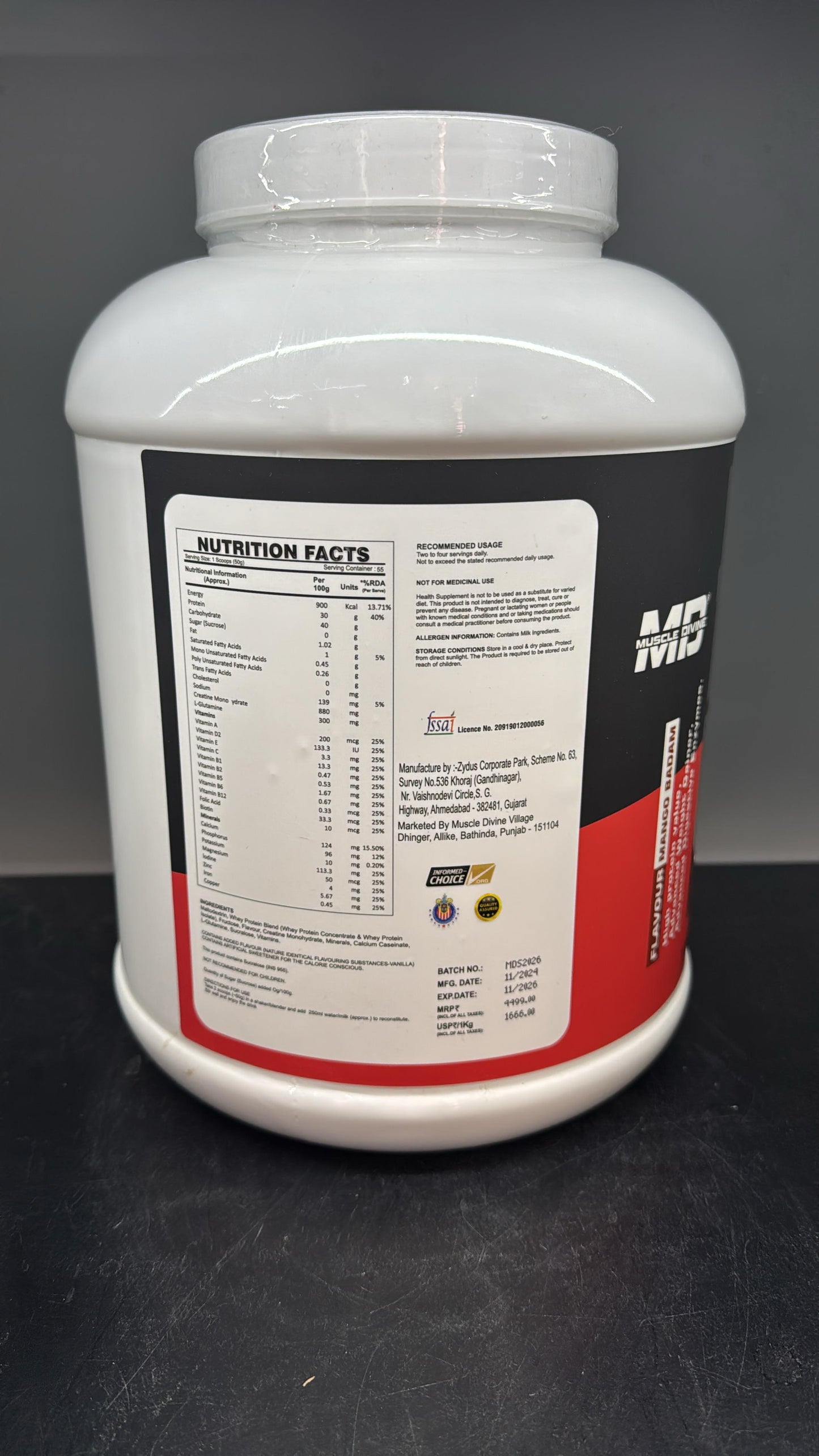 Muscle Divine Huge Mass 2.750 kg