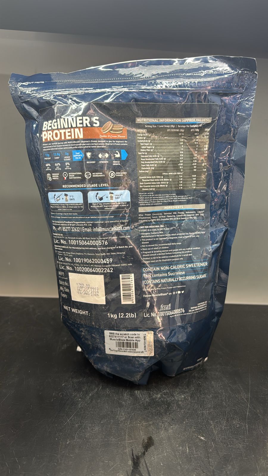 MuscleBlaze Beginner's Protein 1 kg