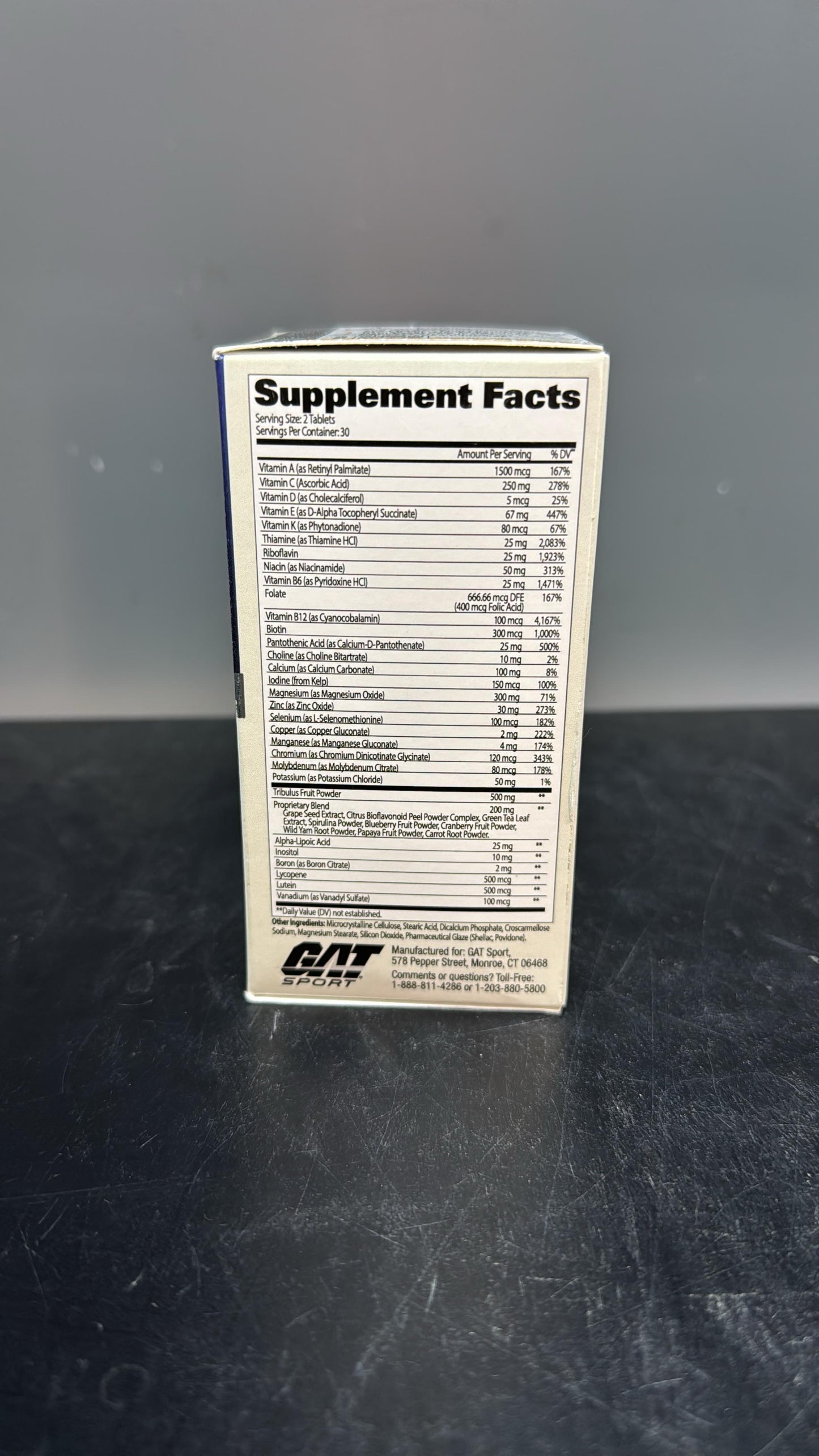 GAT Sport Men's Multi + Test - 60 Tablets