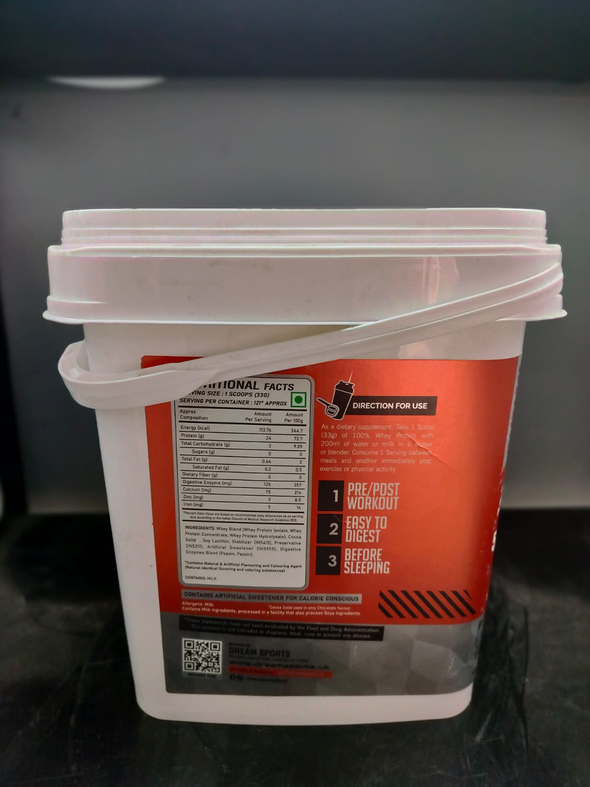 Dream Sports Whey Protein 4.5kg Bkt