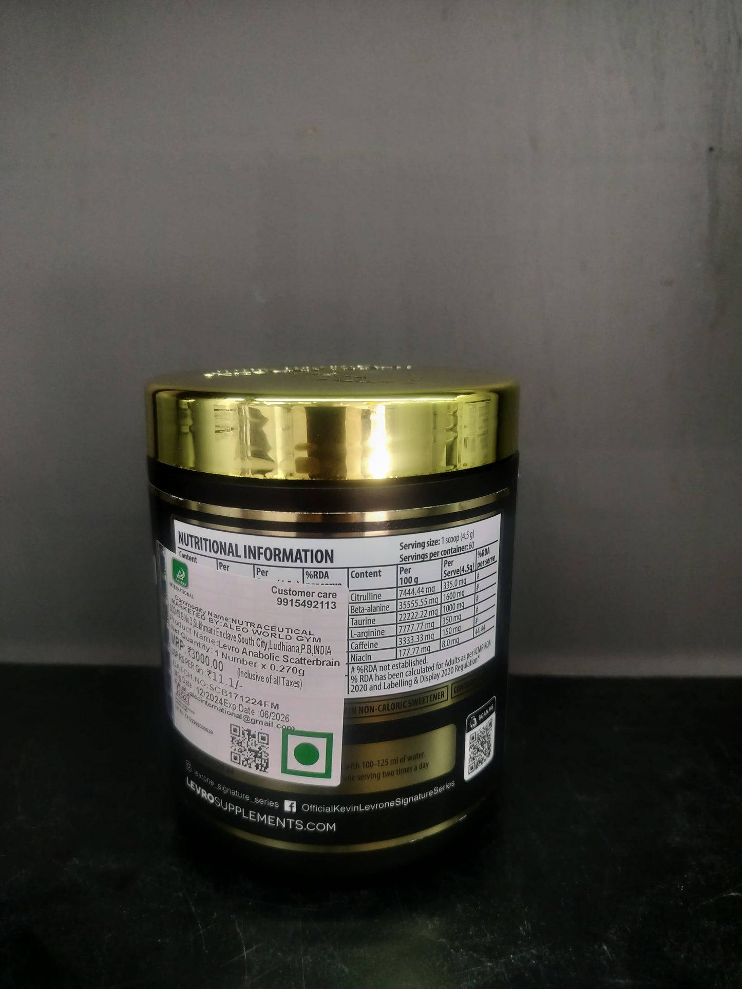 Kevin Levrone Scotterbrain 270Gm