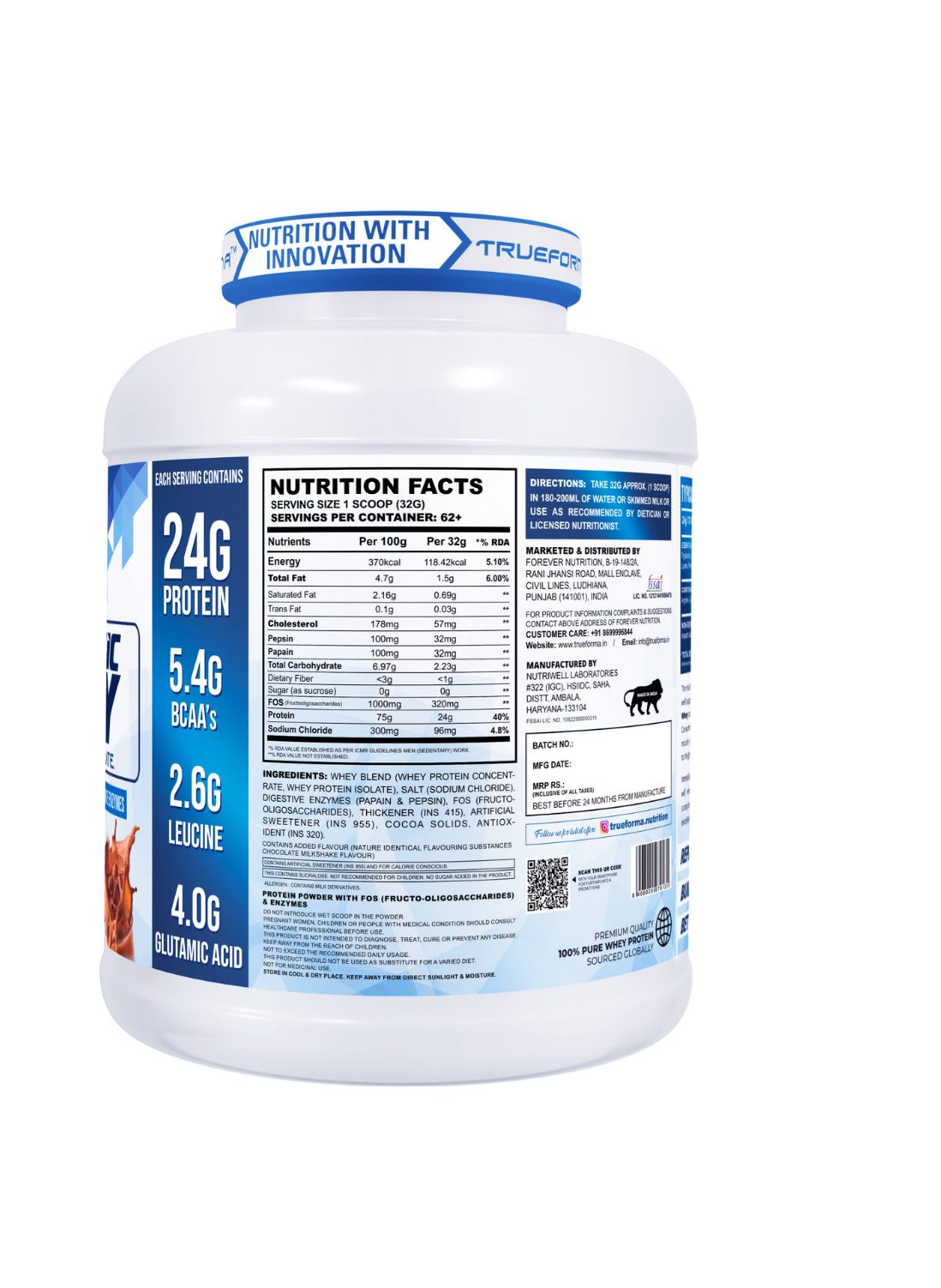 TRUEFORMA PREBIOTIC WHEY 2KG