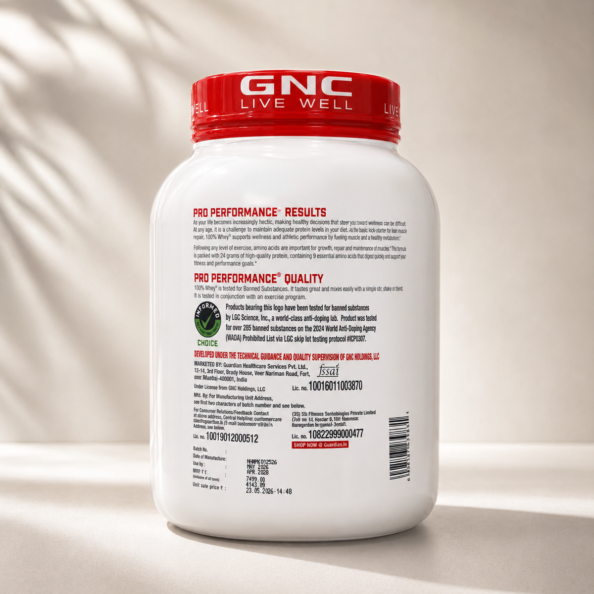 GNC Pro Performance 100 Whey Chocolate Fudge
