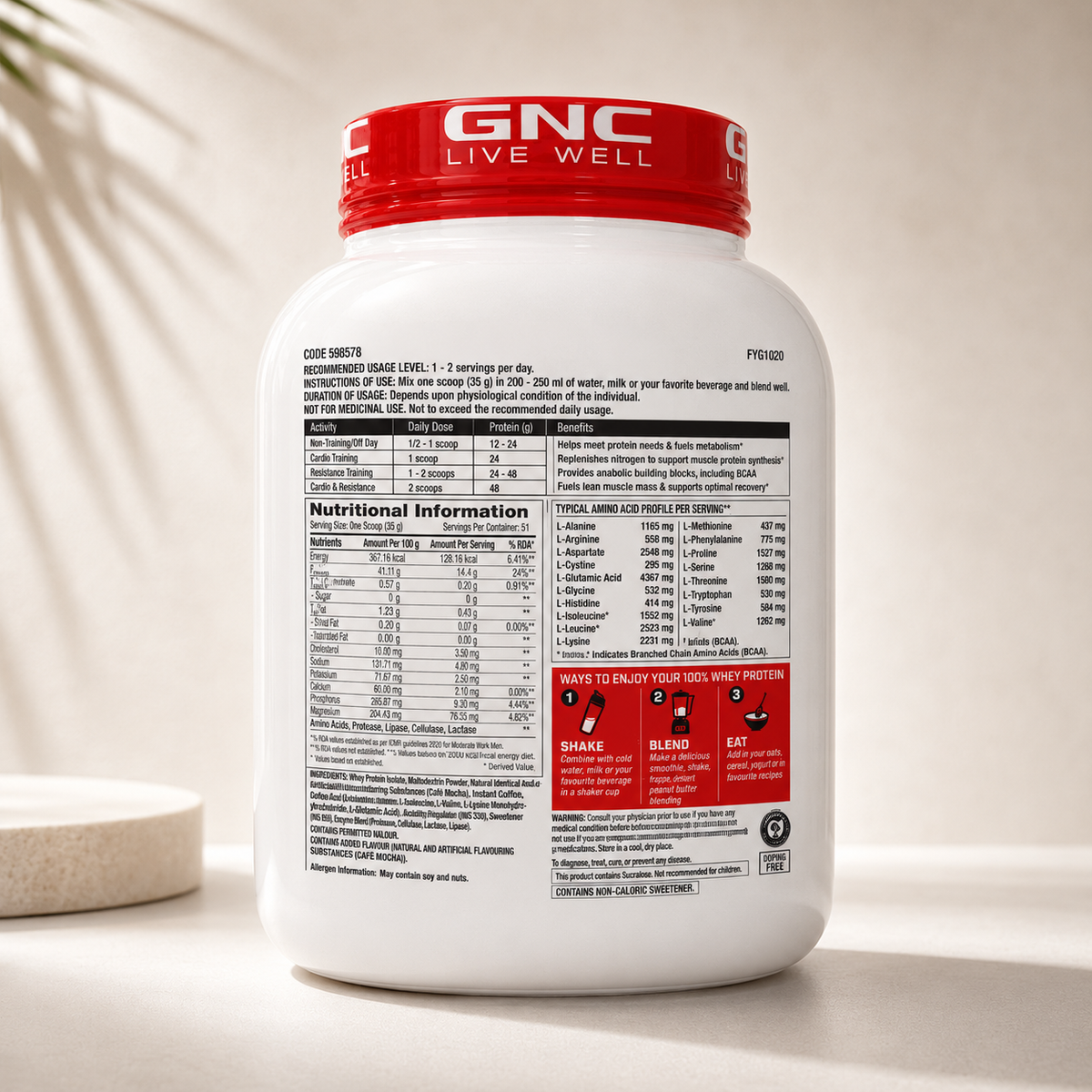GNC Pro Performance 100 Whey Chocolate Fudge