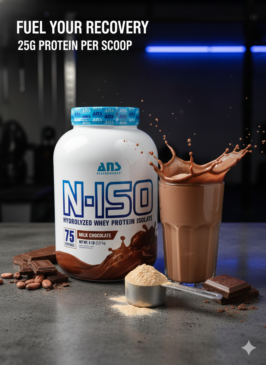 NS Performance N-ISO Hydrolyzed Whey Protein Isolate Flavor: Milk Chocolate Size: 5 LB (2.27 kg)