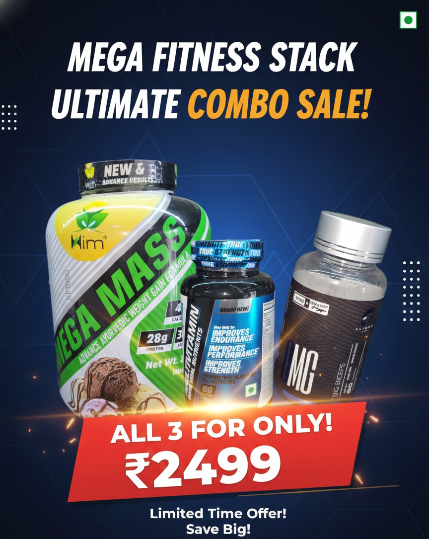 Ultimate Mass & Performance Stack (Mega Mass + Multivitamin + OMG Big Biceps)