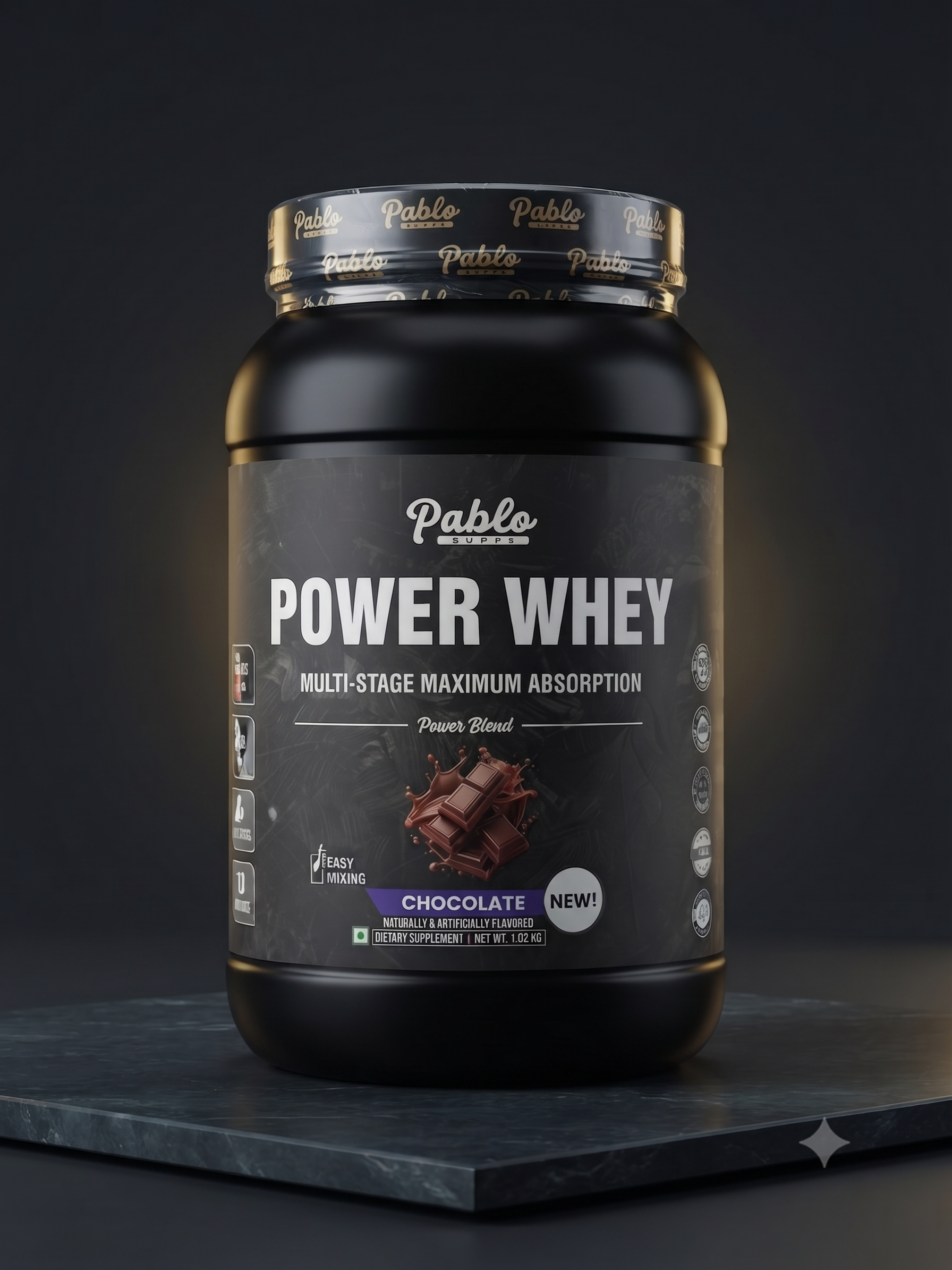 Pablo Supps Power Whey – Multi-Stage Maximum Absorption Power Blend