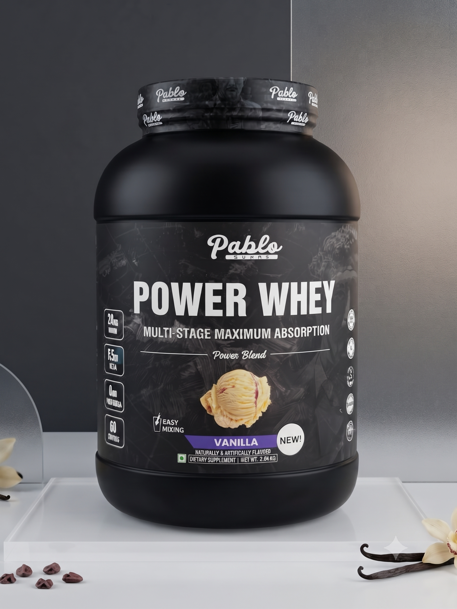 Pablo Supps Power Whey – Multi-Stage Maximum Absorption Power Blend