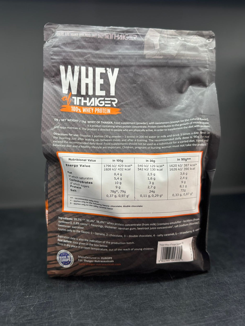 Thaiger Wild Series 100% Whey Protein - 24g Protein (33 Servings)