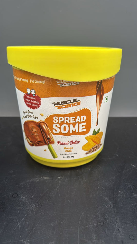 Muscle Science Spread Some Peanut Butter Mango Chia - 1 kg