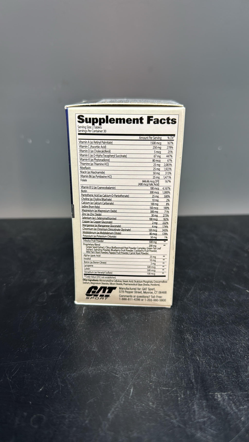 GAT Sport Men's Multi + Test - 60 Tablets