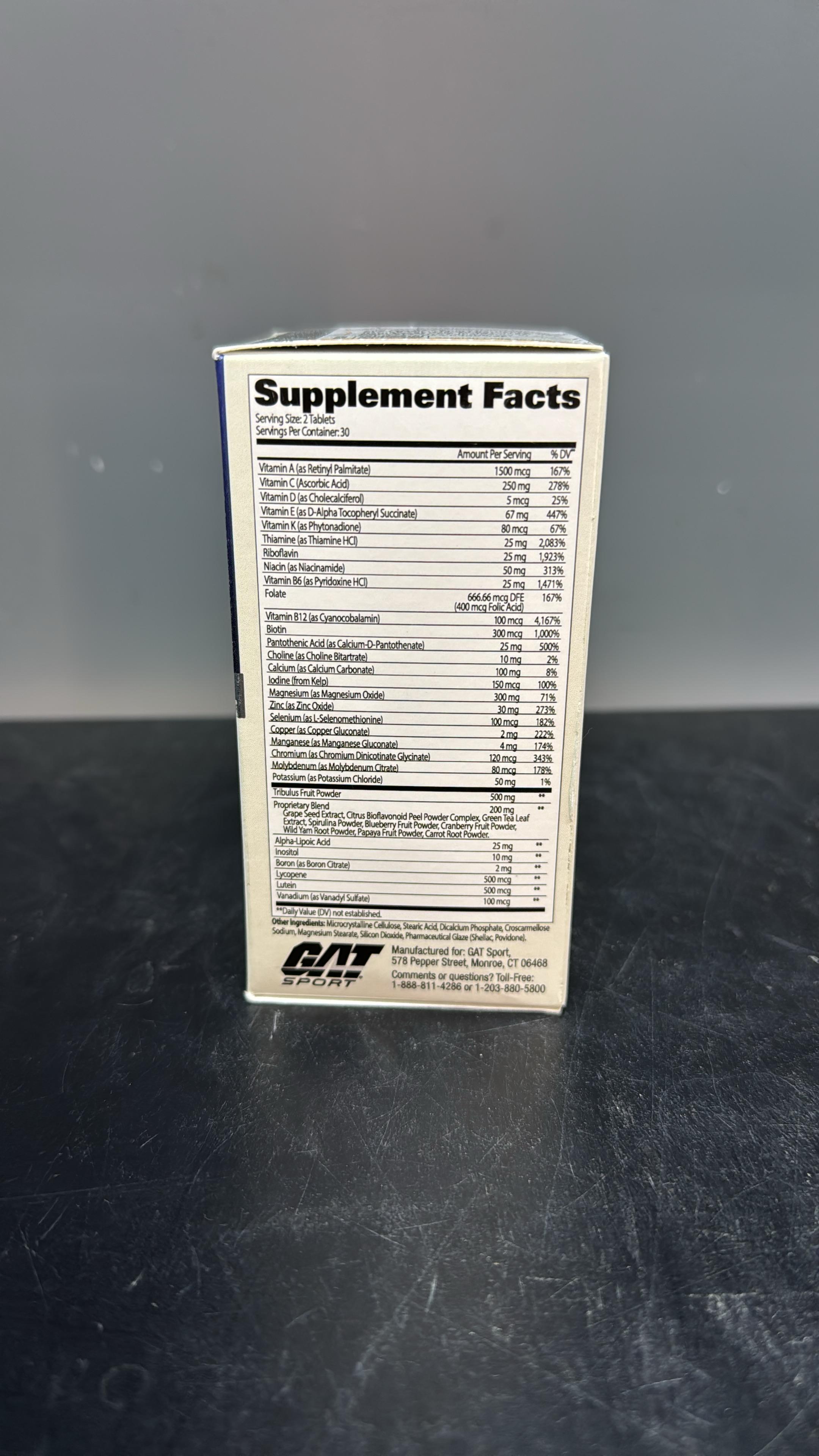 GAT Sport Men's Multi + Test - 60 Tablets
