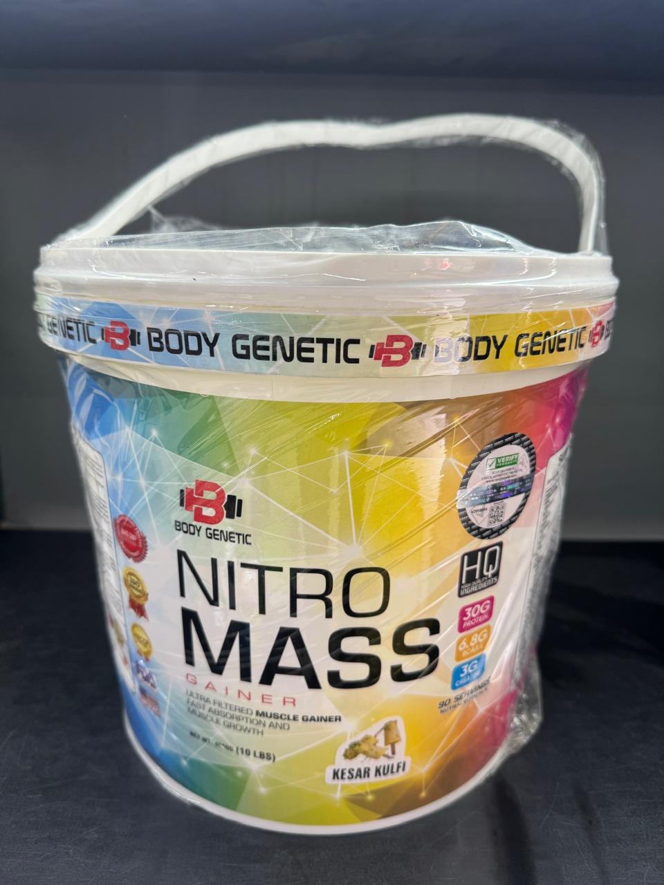 Body Genetic Nitro Mass Gainer – Kesar Kulfi Flavor (4.5kg / 10 lbs) BKT