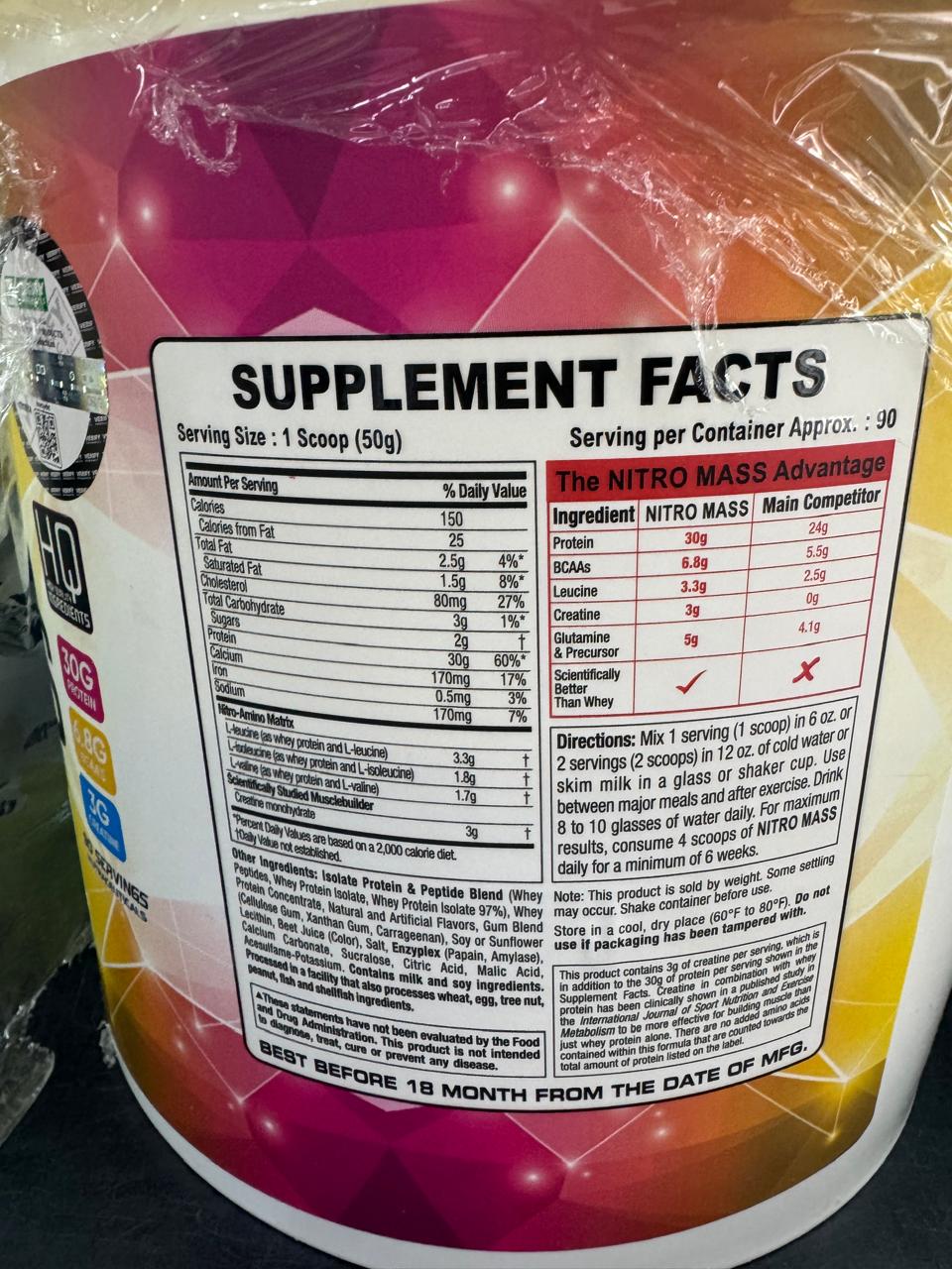 Body Genetic Nitro Mass Gainer – Kesar Kulfi Flavor (4.5kg / 10 lbs) BKT