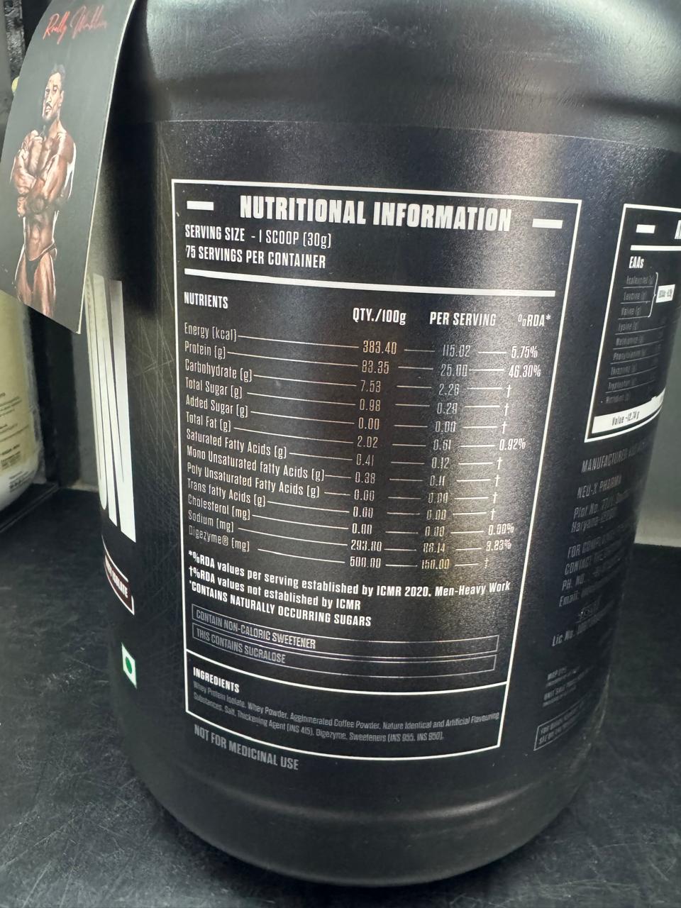 Exalt Isolation Pure Whey Isolate with DigeZyme® – Caffe Latte Flavour (2.27kg / 5 lbs)