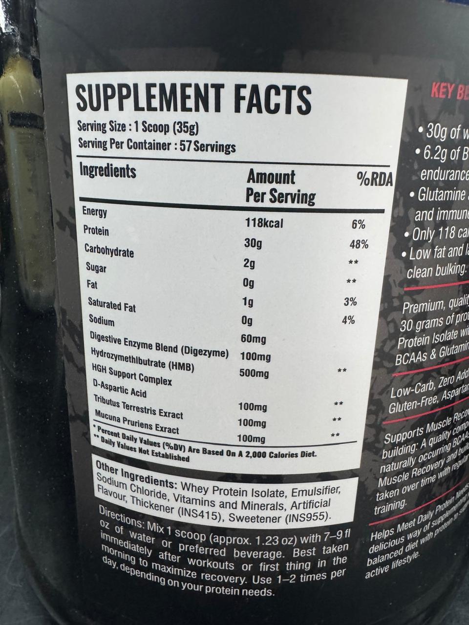 Enhanced Muscle ISO Hydra Flex – Microfiltered Isolate Protein (2kg)