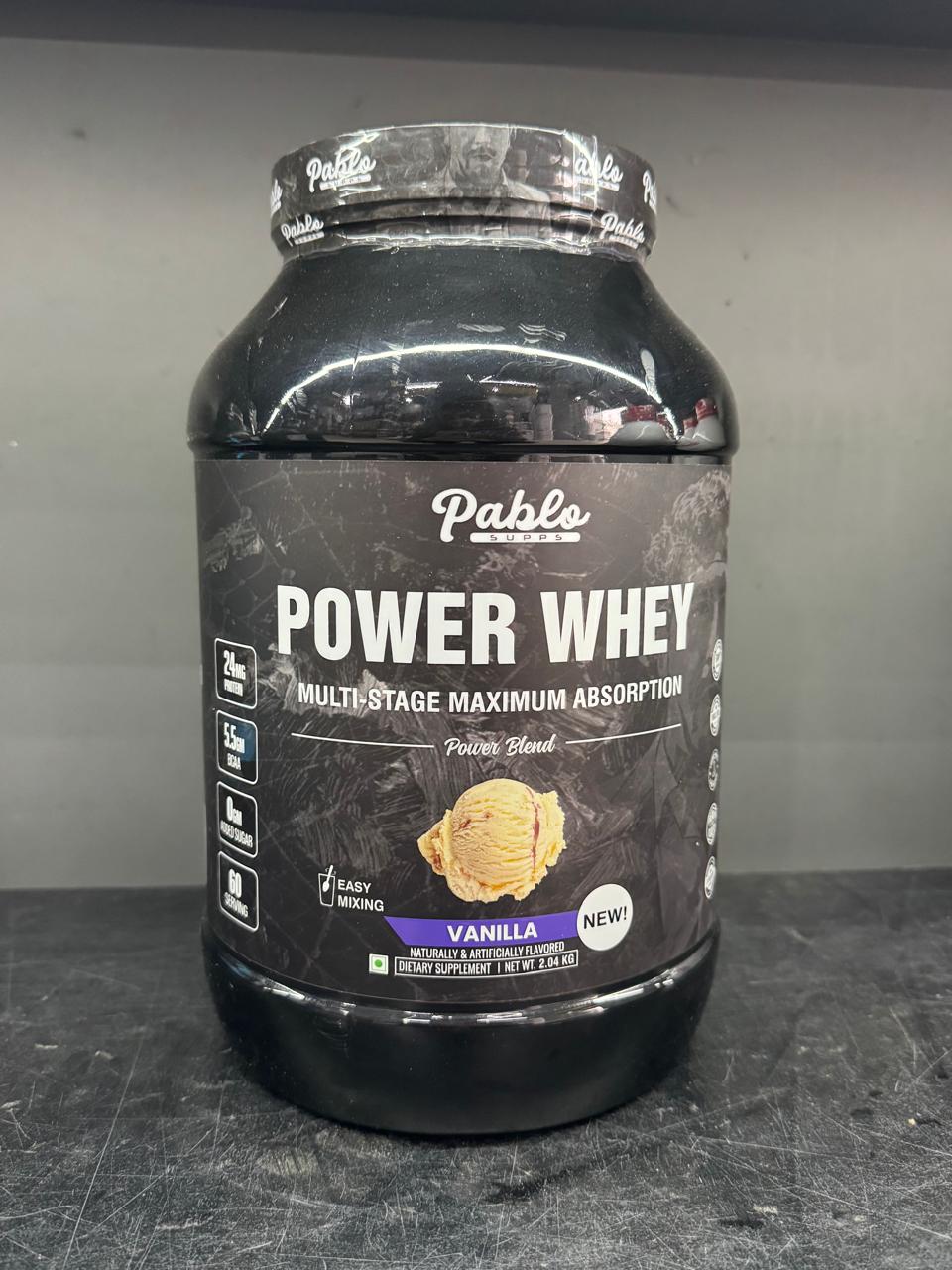 Pablo Supps Power Whey – Multi-Stage Maximum Absorption Power Blend