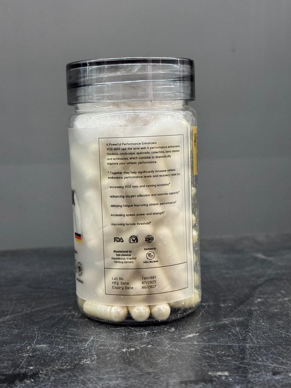 Thrill Wellness VO2-MAX – German Formula Performance Enhancer (90 Capsules)