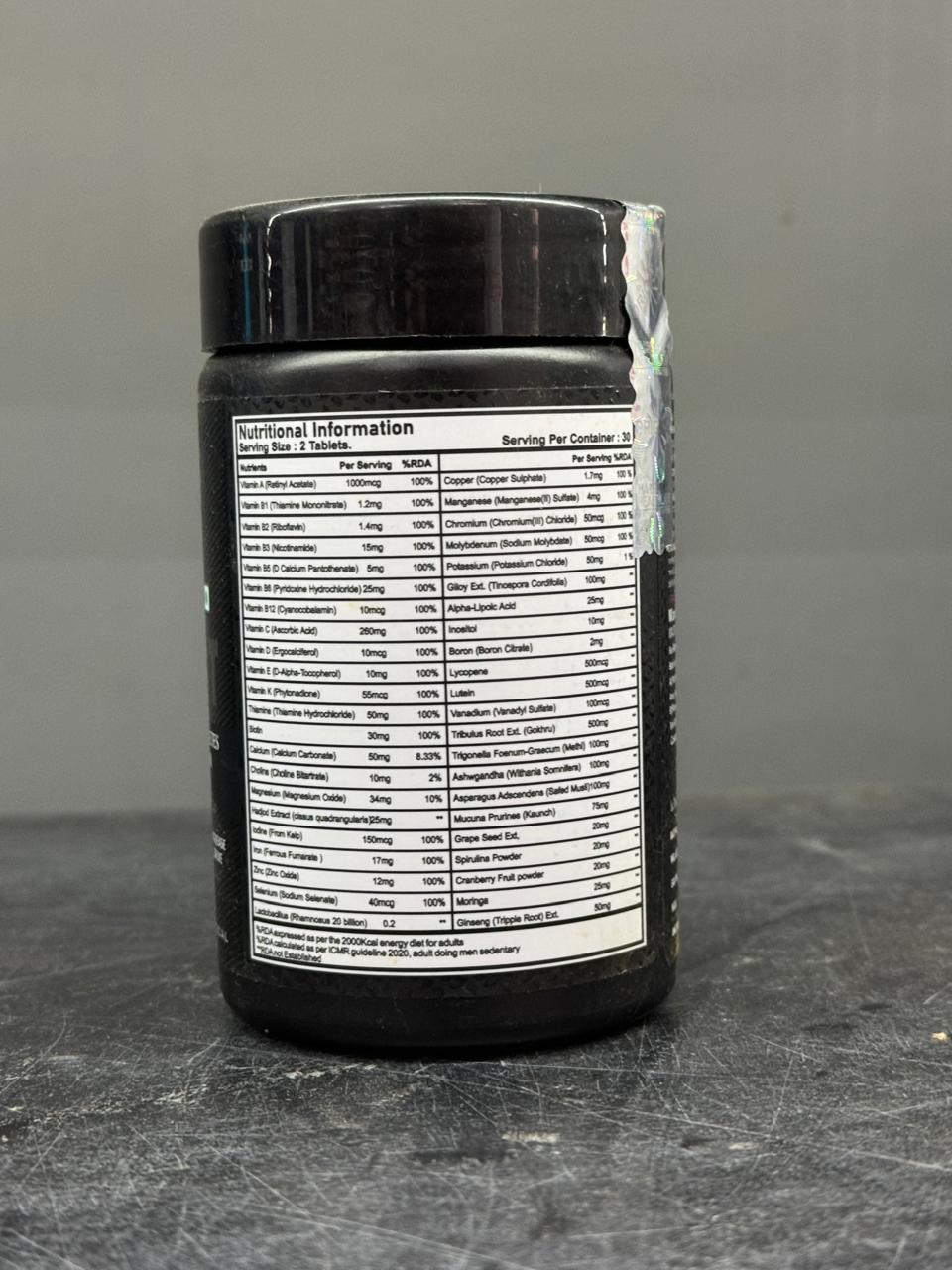 Muscle Divine Multi+Test – Comprehensive Nutrient & Testosterone Support for Athletes (60 Tablets)