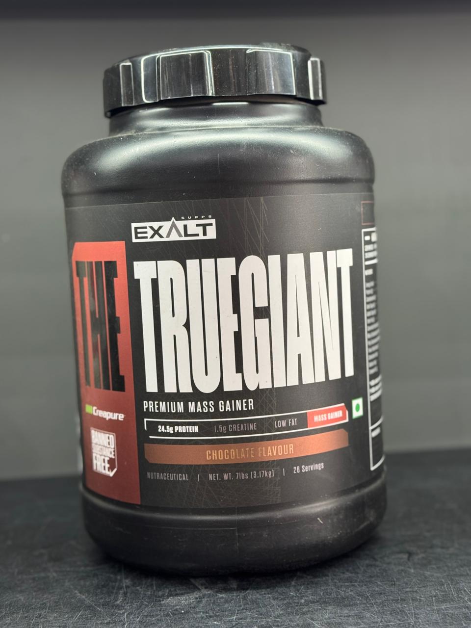 Exalt Supps The Truegiant – Premium Mass Gainer with Creapure (7lbs, Chocolate Flavour)