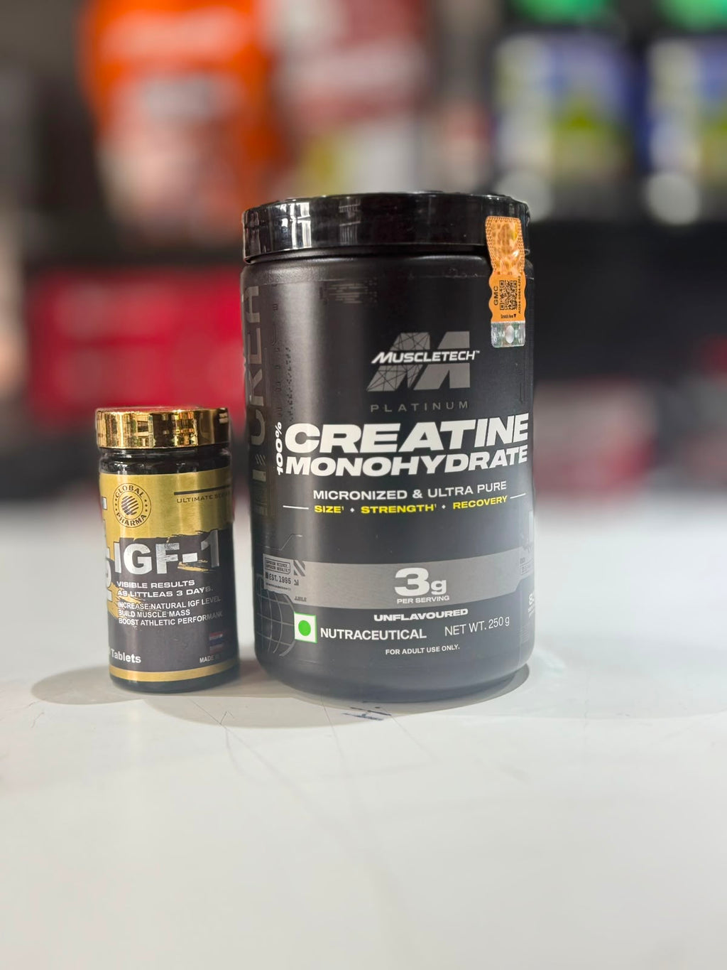 MuscleTech 100% Creatine 250g + GF-1 Gaining Tablets Combo
