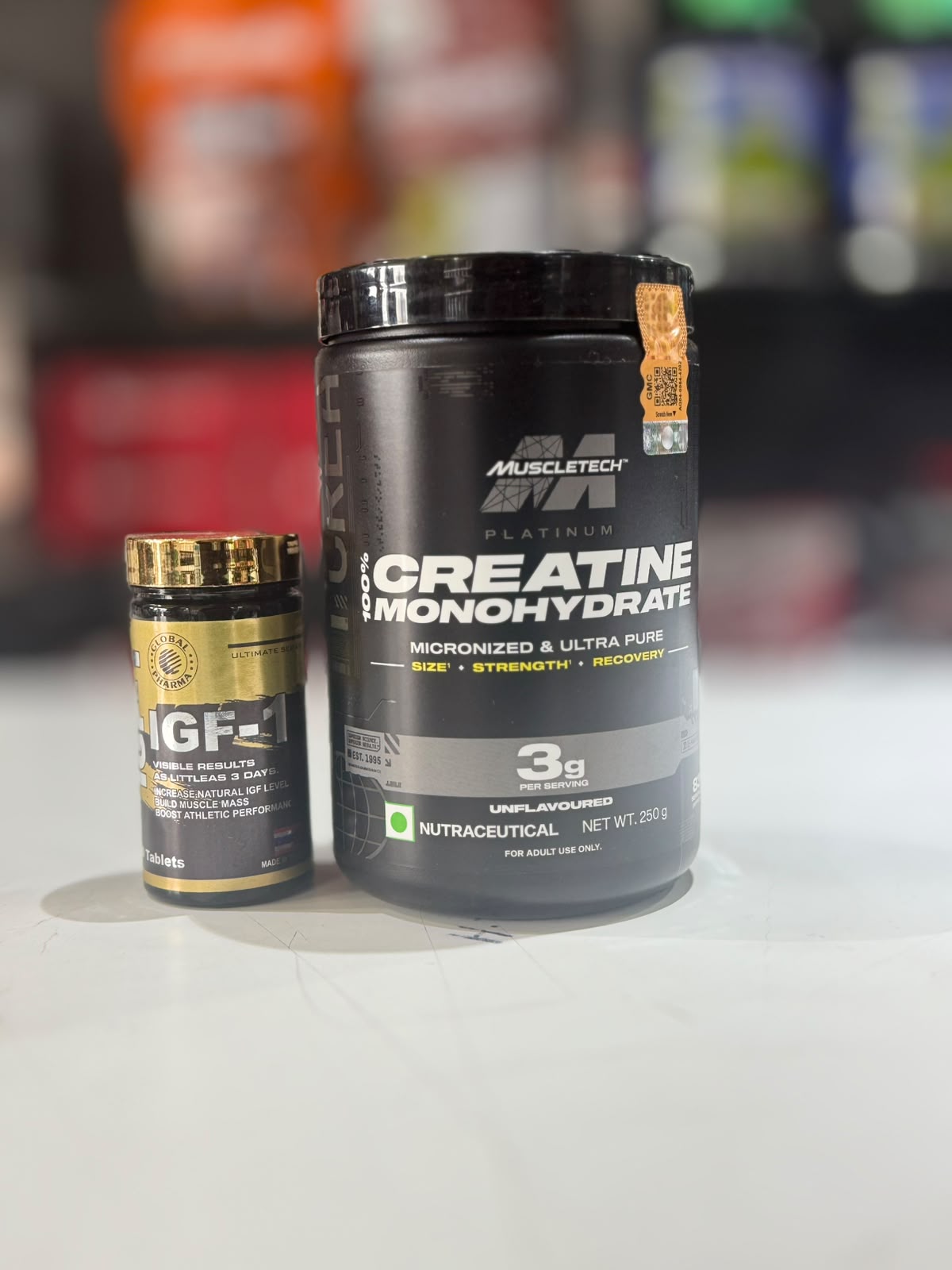 MuscleTech 100% Creatine 250g + GF-1 Gaining Tablets Combo