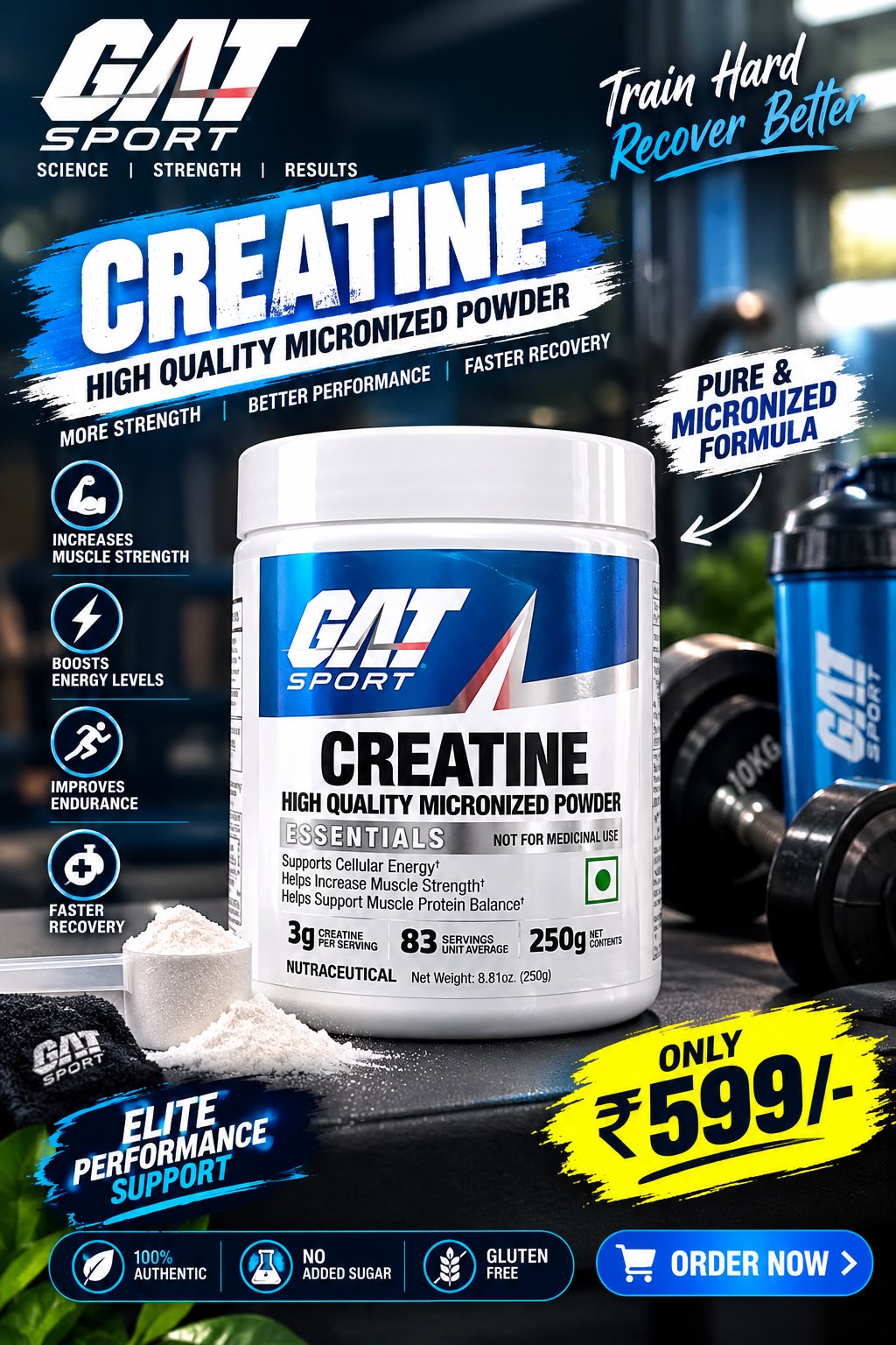 Gat Creatine 83 Serving