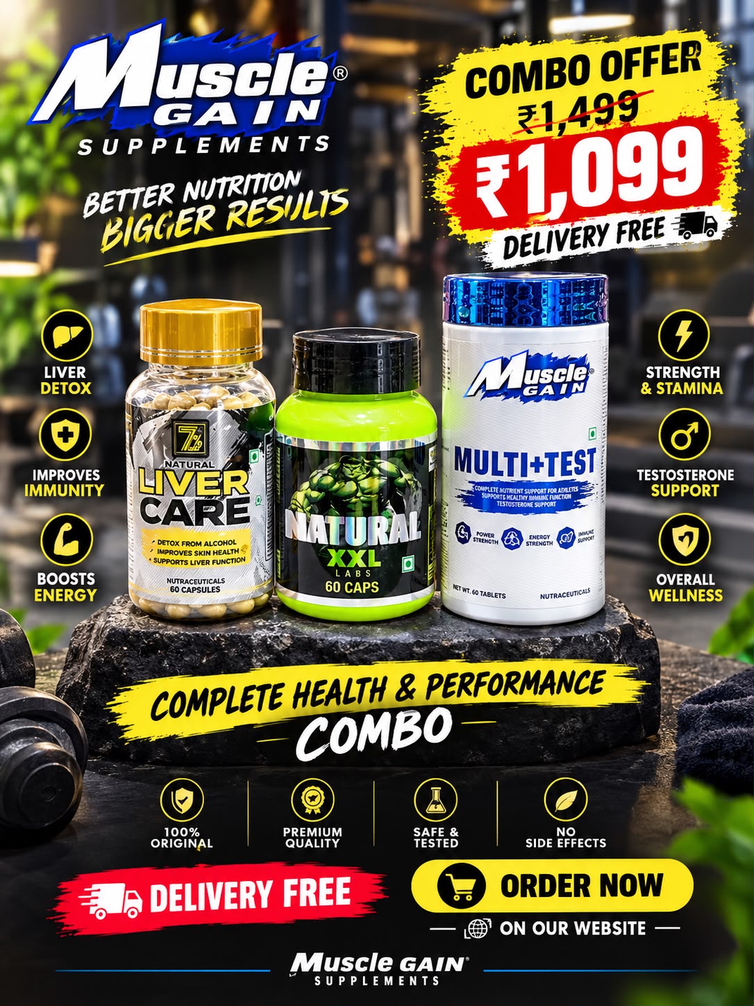 3 Item Combo Offer Only 1099/-