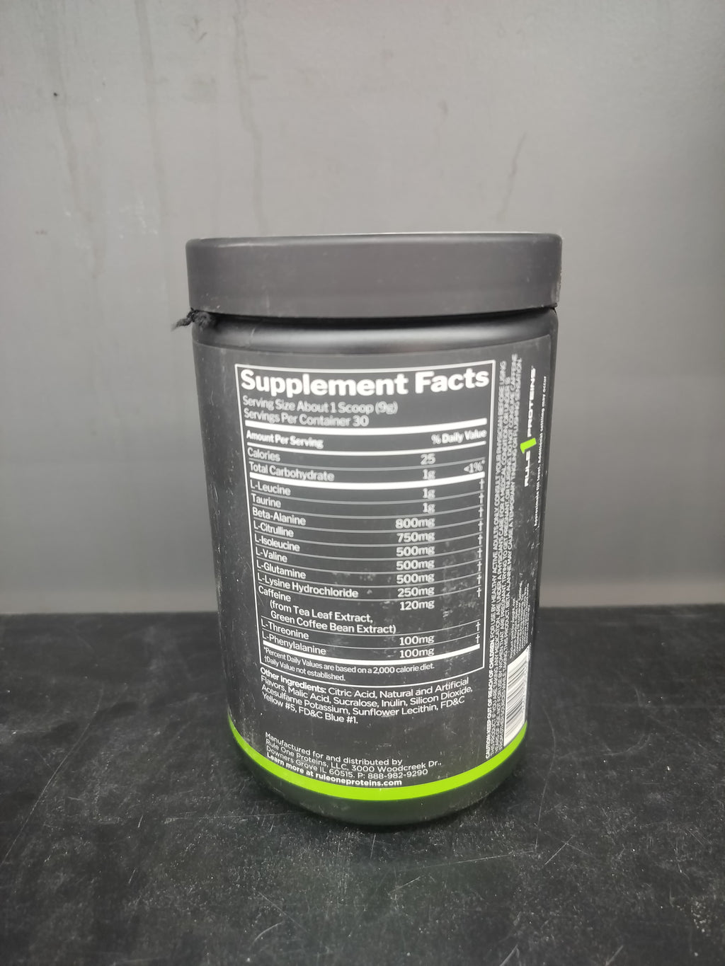 Rule One Energized Amino 270Gm