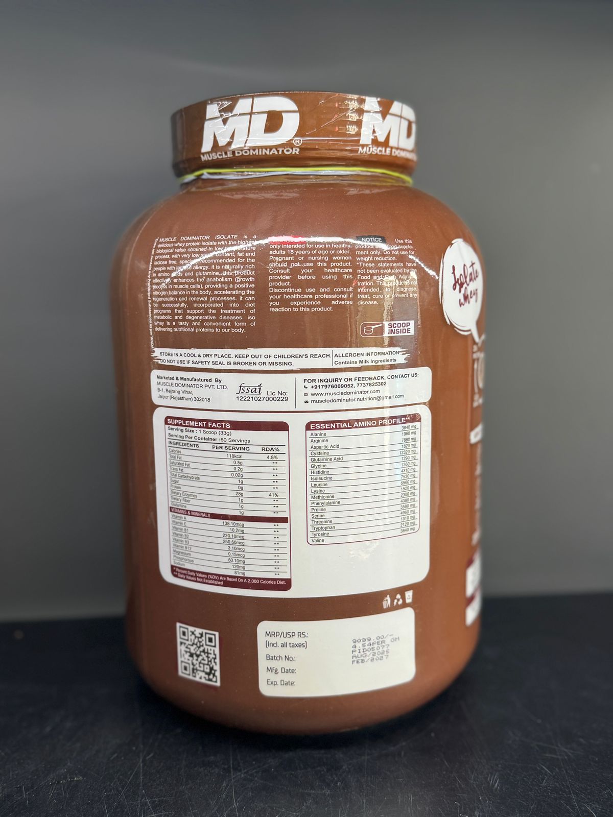 MD WHEY ISOLATE 2KG
