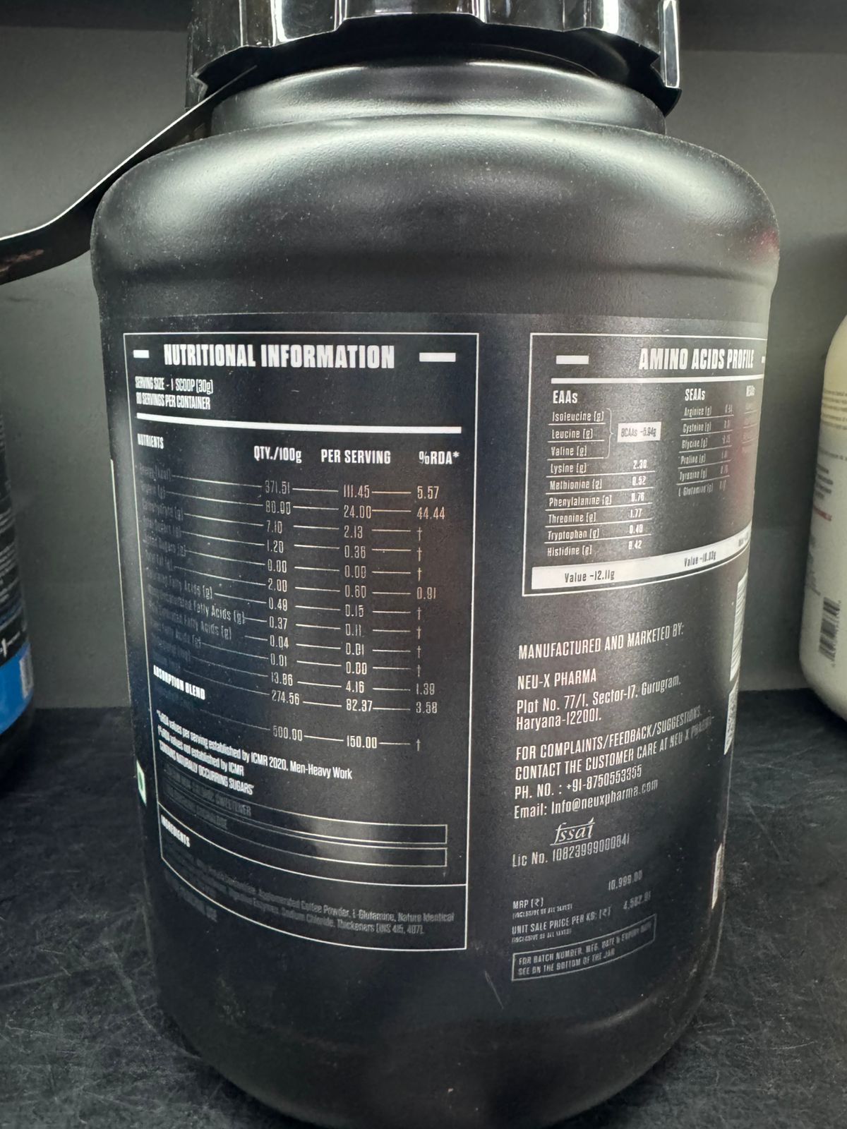 Special Combo: Exalt "The Priority" Whey Isolate (2.4kg) + Big Biceps Natural Gain Capsules