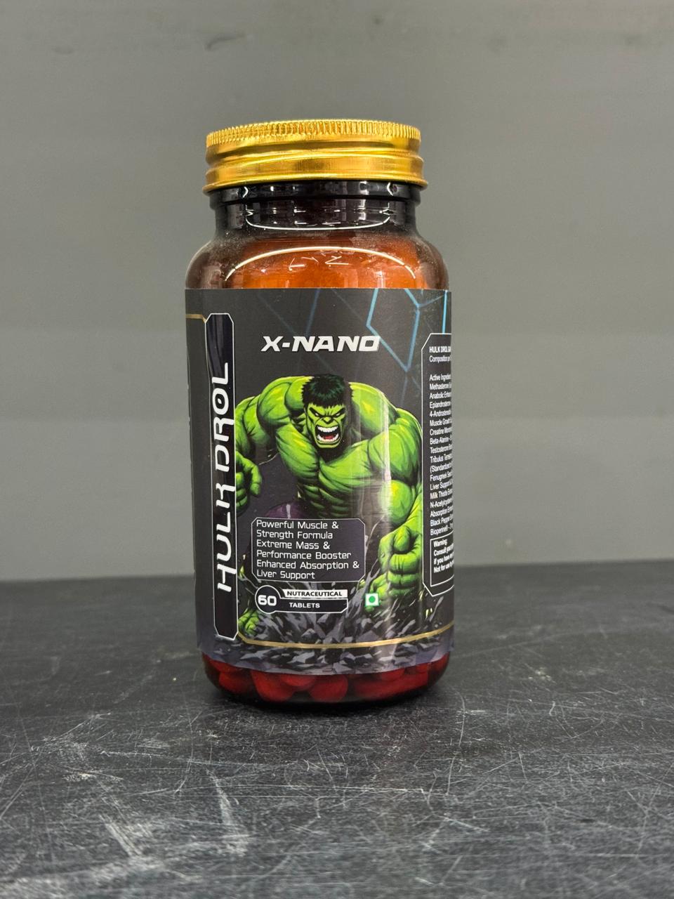 X-Nano Hulk Drol – Powerful Muscle & Strength Formula GAINER (60 Gaining Tablets)