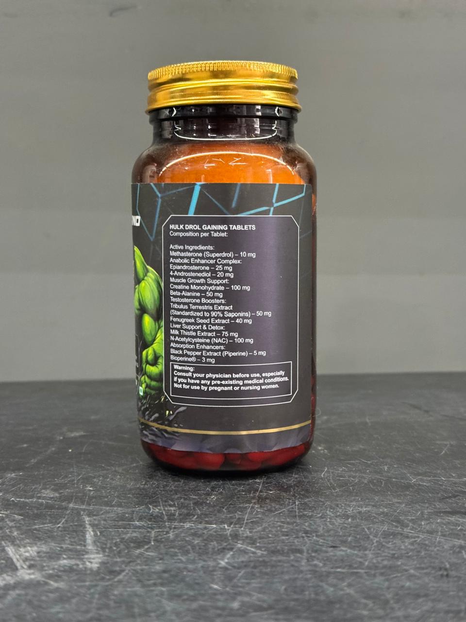 X-Nano Hulk Drol – Powerful Muscle & Strength Formula GAINER (60 Gaining Tablets)