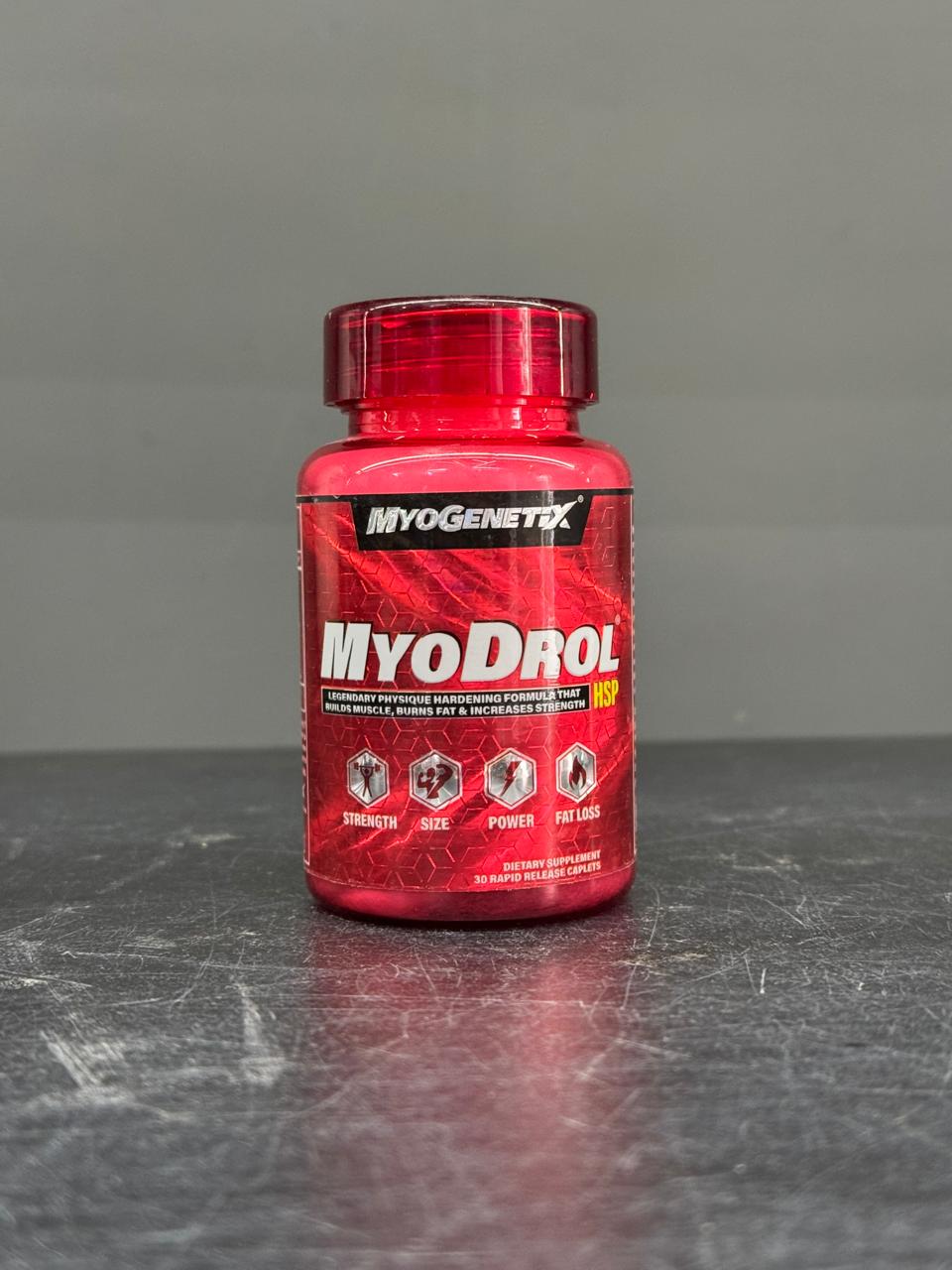 Myogenetix Myodrol HSP – Legendary Physique Hardening Formula (30 Rapid Release GAIN Caplets)