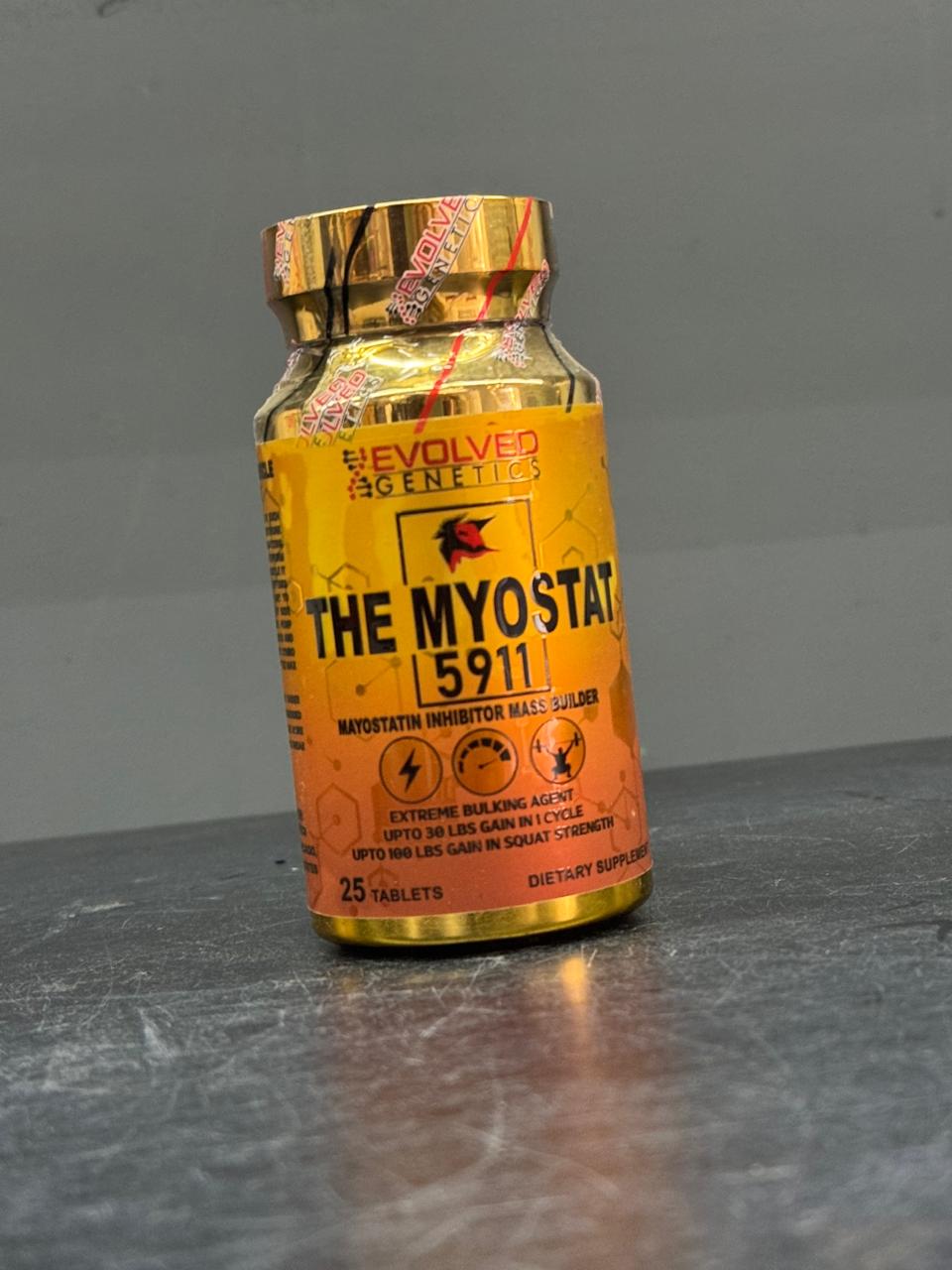 Evolved Genetics THE MYOSTAT 5911 - Myostatin Inhibitor GAIN Mass Builder (25 Tablets)