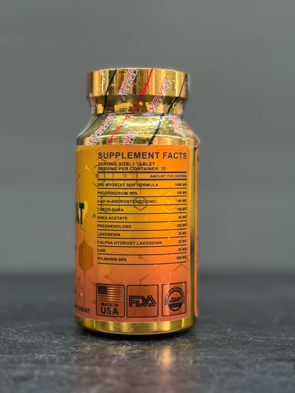 Evolved Genetics THE MYOSTAT 5911 - Myostatin Inhibitor GAIN Mass Builder (25 Tablets)