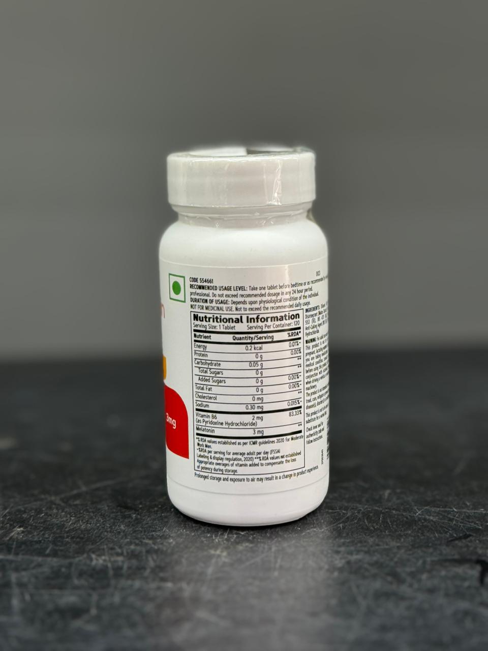 GNC Melatonin 3mg with Vitamin B6 - Supports Restful Sleep - 120 Tablets - Multivitamin