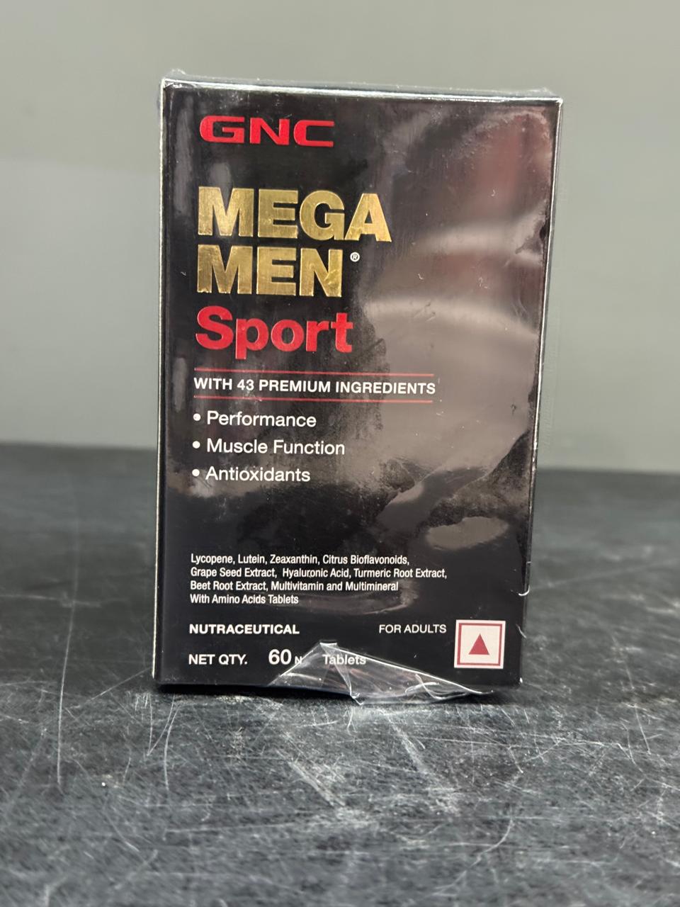 GNC Mega Men Sport – High-Performance Multivitamin with 43 Premium Ingredients (60 Tablets)