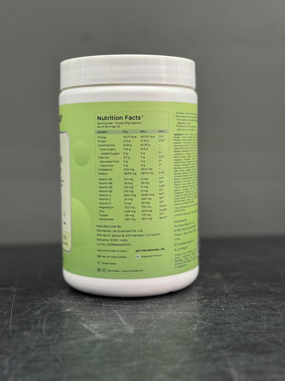 Nutrabay Collagen Booster Plant Based – Sea Buckthorn & Sesbania Superfood Blend (Orange Flavour, 250g) collagen supplements