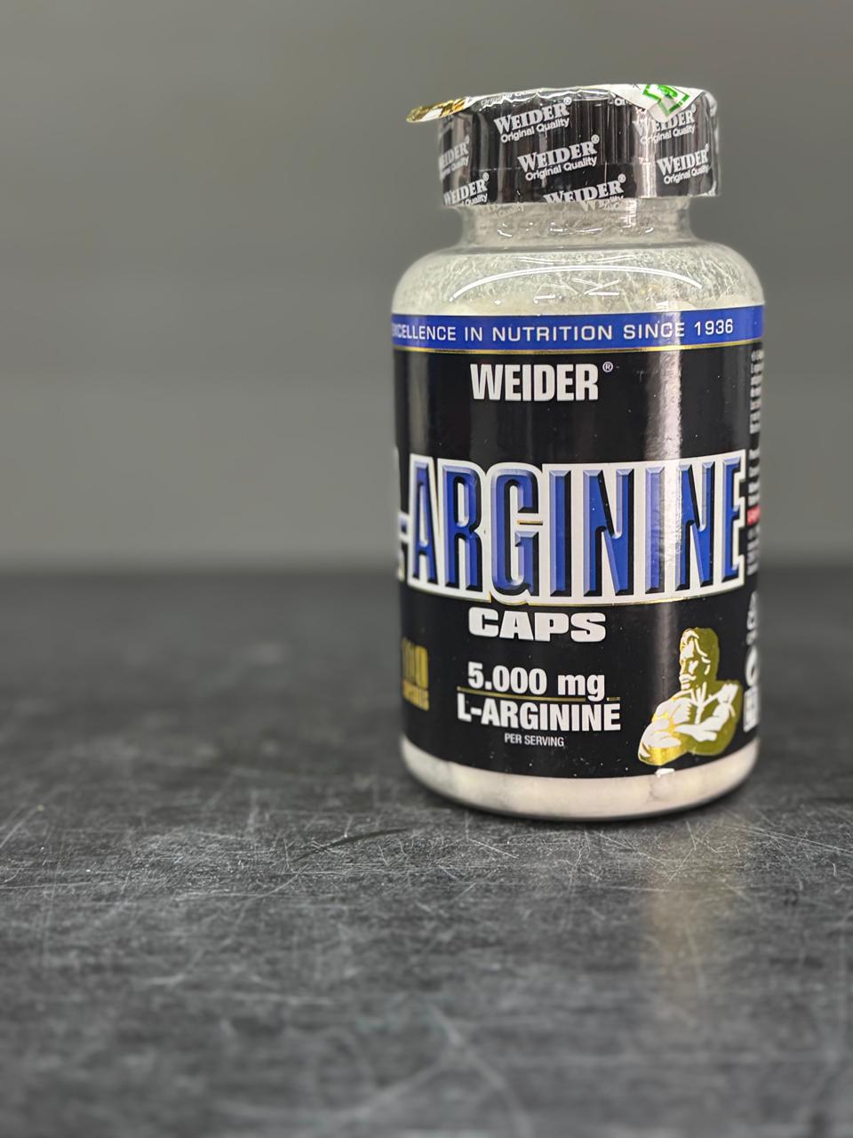 Weider L-Arginine Caps – High-Dose Amino Acid Support (100 Capsules)