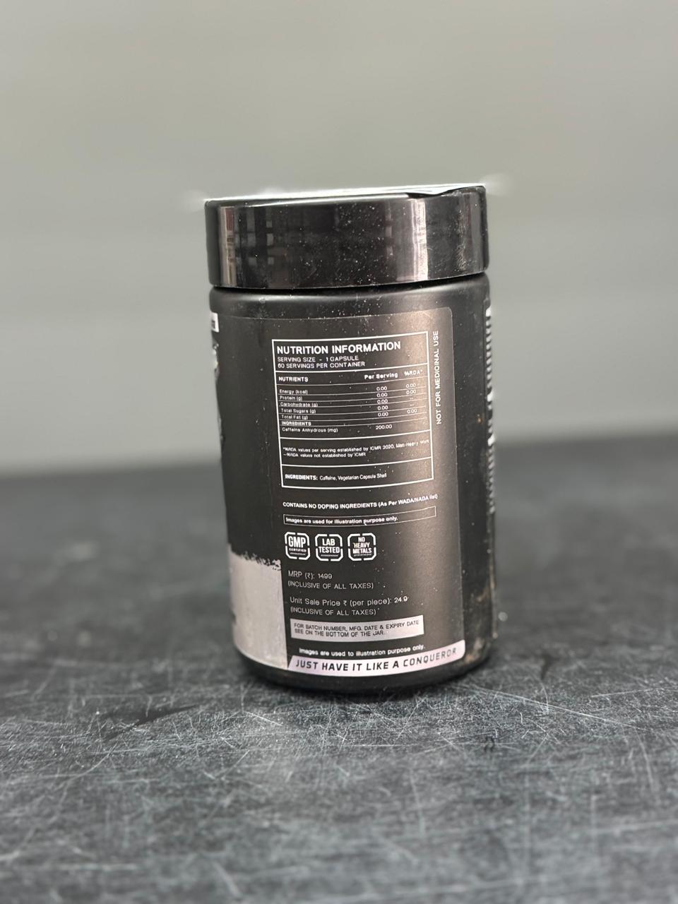 Legacy Line Alpha Caff – William Bonac Signature Series Micronised Caffeine Anhydrous (60 Capsules)