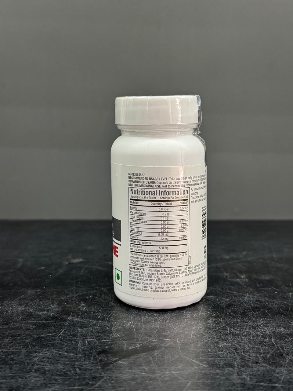 GNC Pro Performance L-Carnitine 500mg - 30 Tablets | Facilitates Muscle Recovery & Energy MetabolismFat Burner