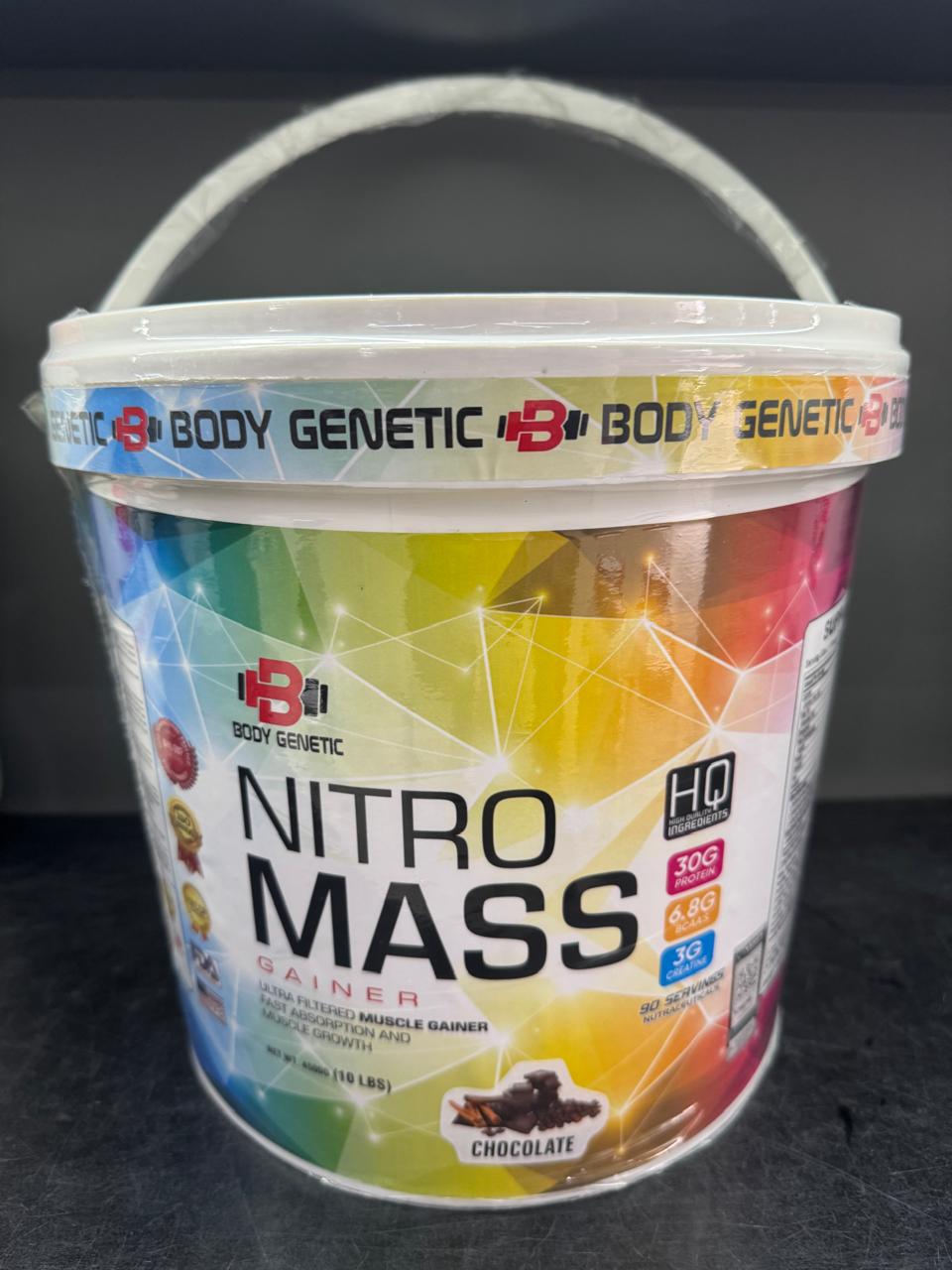 Body Genetic Nitro Mass Gainer (4.5 Kg) & Aliens Lab OMG Big Biceps 60 Caps Combo offer sale