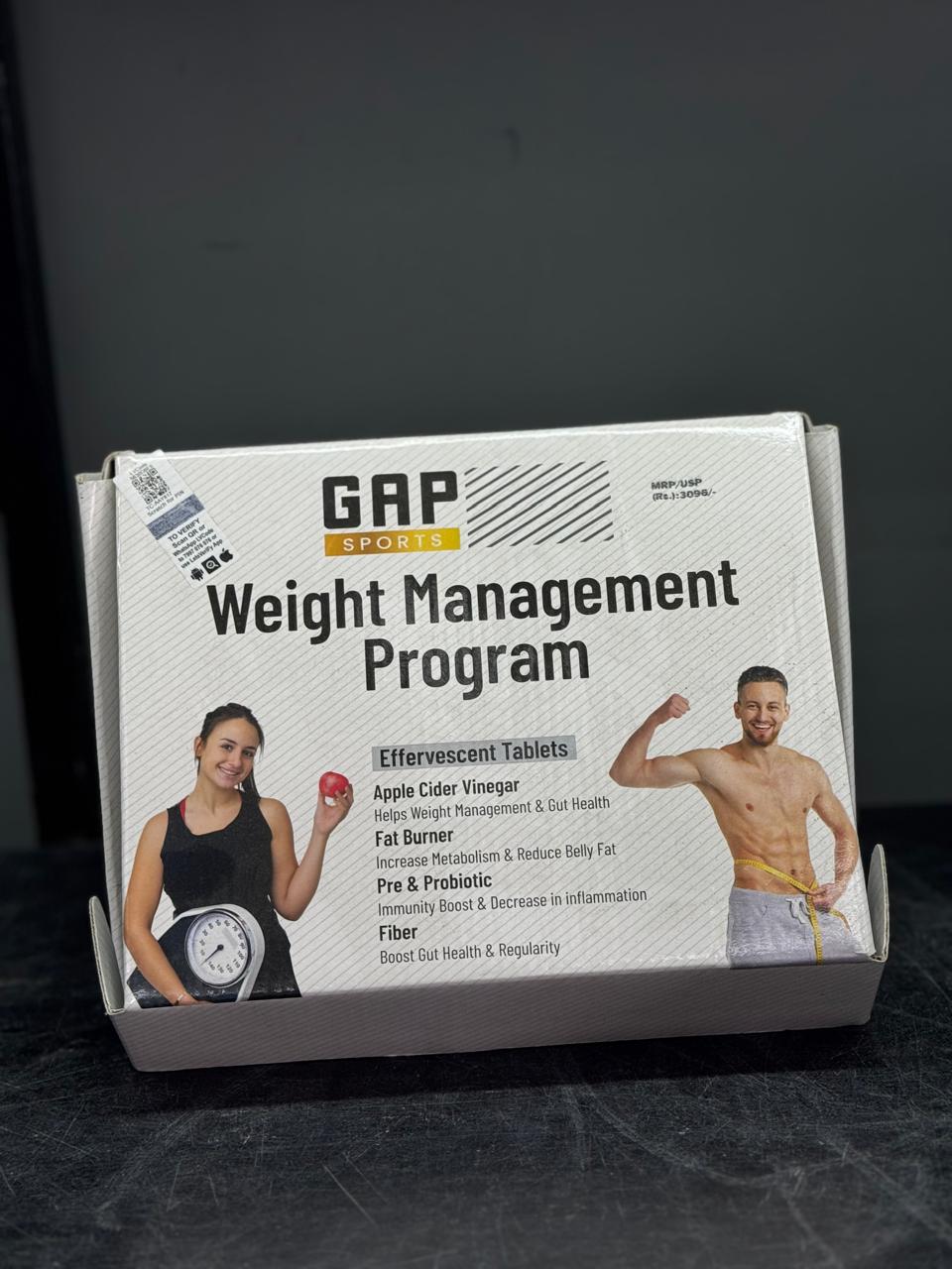 GAP SPORTS Weight Management Program – Effervescent Tablets for Detox, Metabolism & Gut Health, Fat Burner