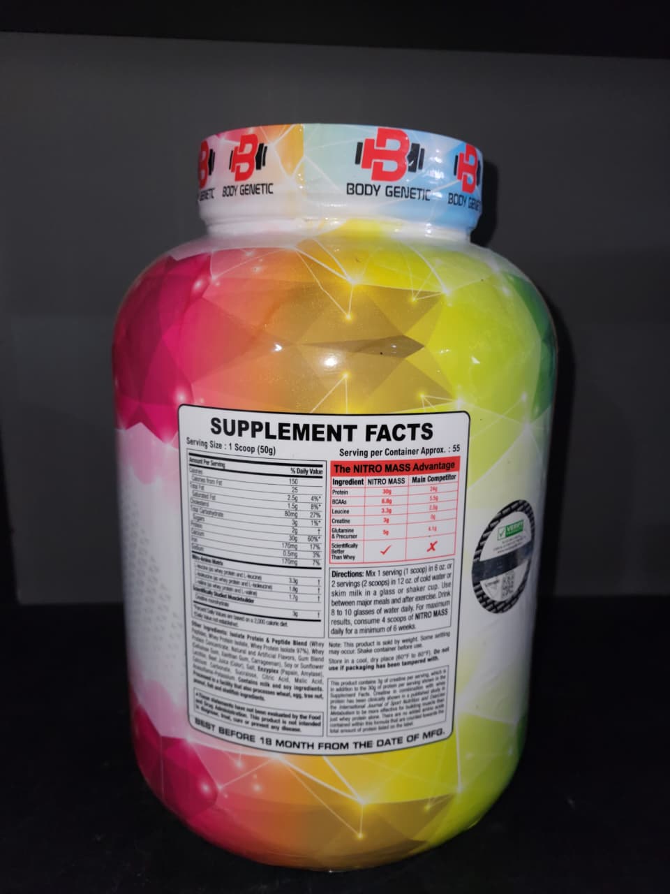 Ultimate Mass & Power Stack: Nitro Mass + Big Daddy Inferno + MuscleTech Creatine + Bigger Biceps