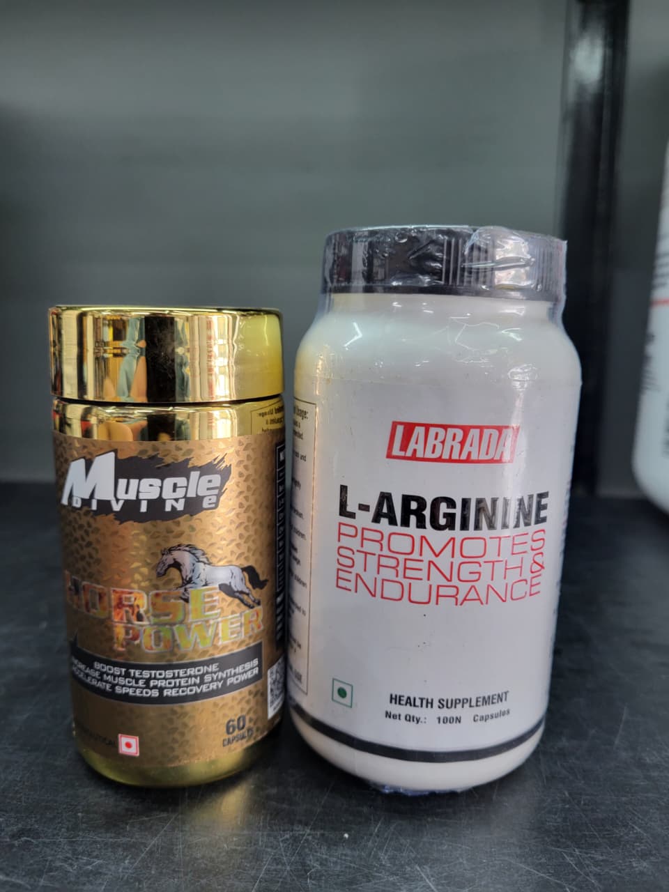 Strength & Vitality Performance Duo : Muscle Divine: Horse Power (60 Capsules) + Labrada L-Arginine (100 Capsules)
