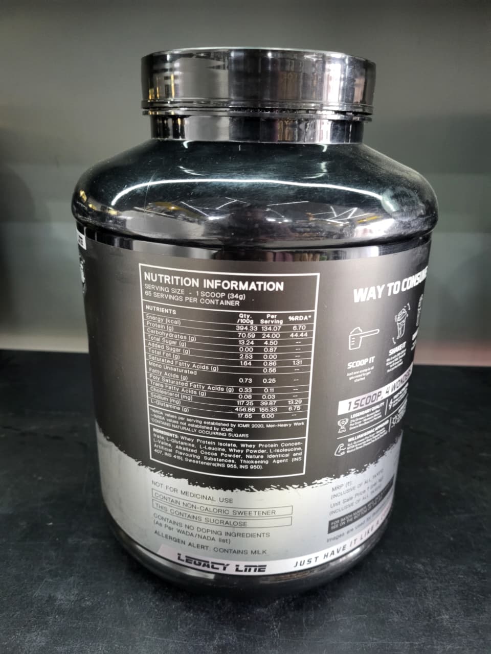 William Bonac Signature Whey Regime - Ultra Pure Whey Protein Blend - 2.21kg (4.8lbs) - Double Rich Chocolate