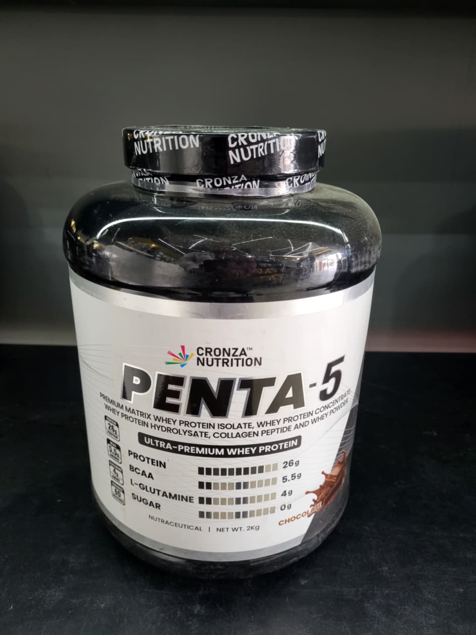 Cronza Nutrition Penta-5 Ultra-Premium Whey Protein - 2kg - Chocolate Flavour