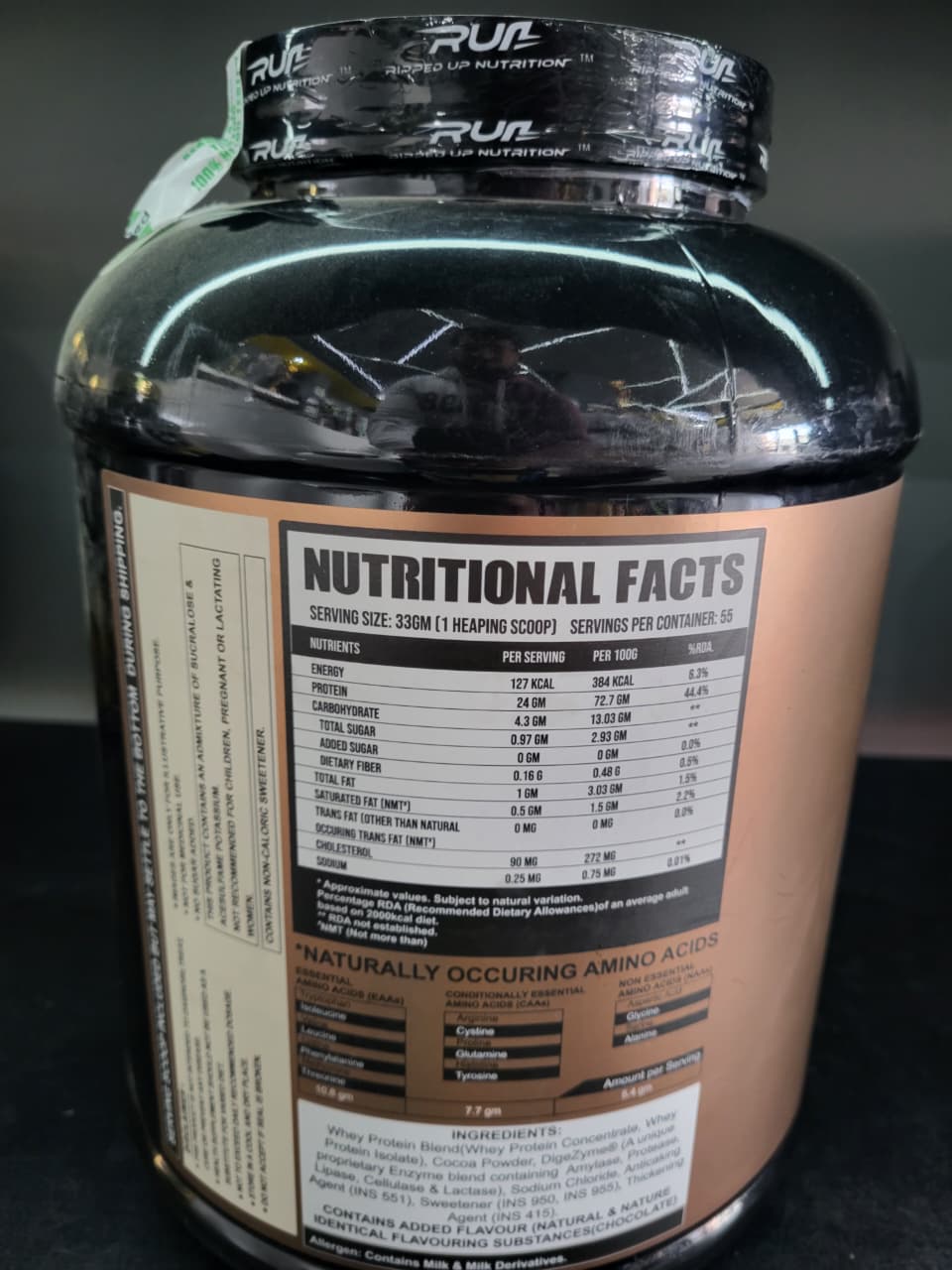 Ripped Up Nutrition (RUN) Whey Pro Primary Source Concentrate - 1.8kg - Rich Chocolate